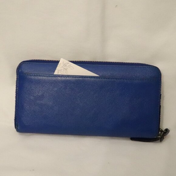 Kate Spade Women's Lacey Blue Wrap Around Zipper‎ Long Pocket Wallet - Picture 2 of 6